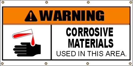 Corrosive Materials Banner