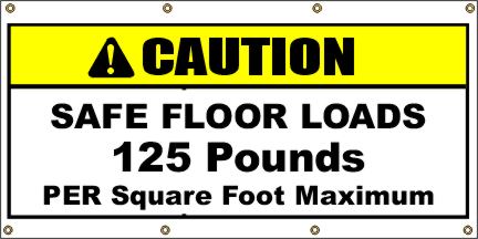 Safe Floor Load Banner